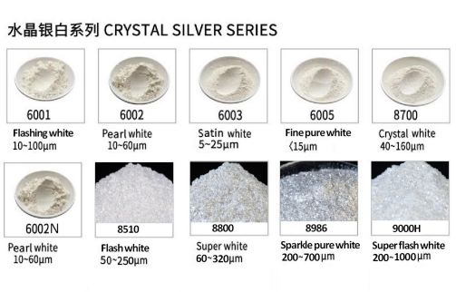 Crystal Silver Series colour card